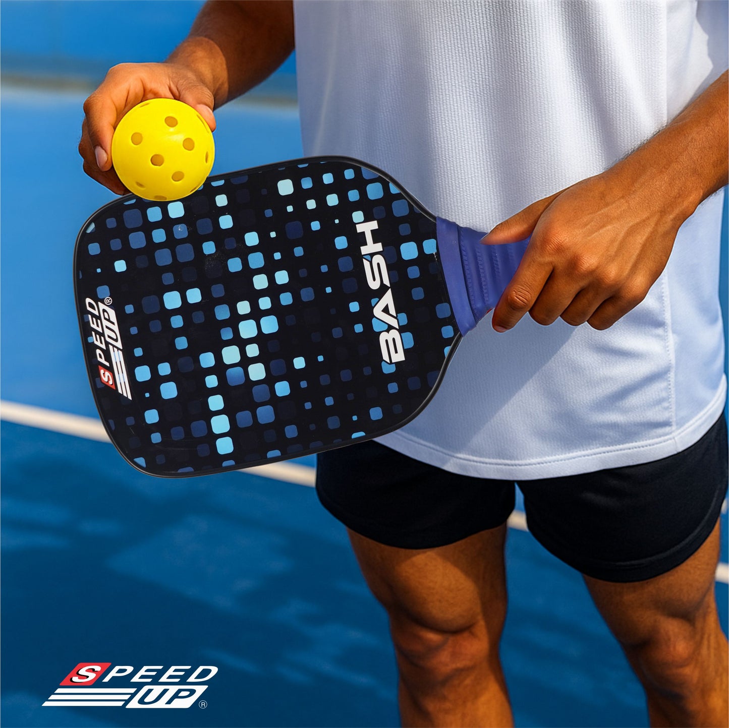 Speed Up Pixel Wooden Pickleball Paddle and Ball Set