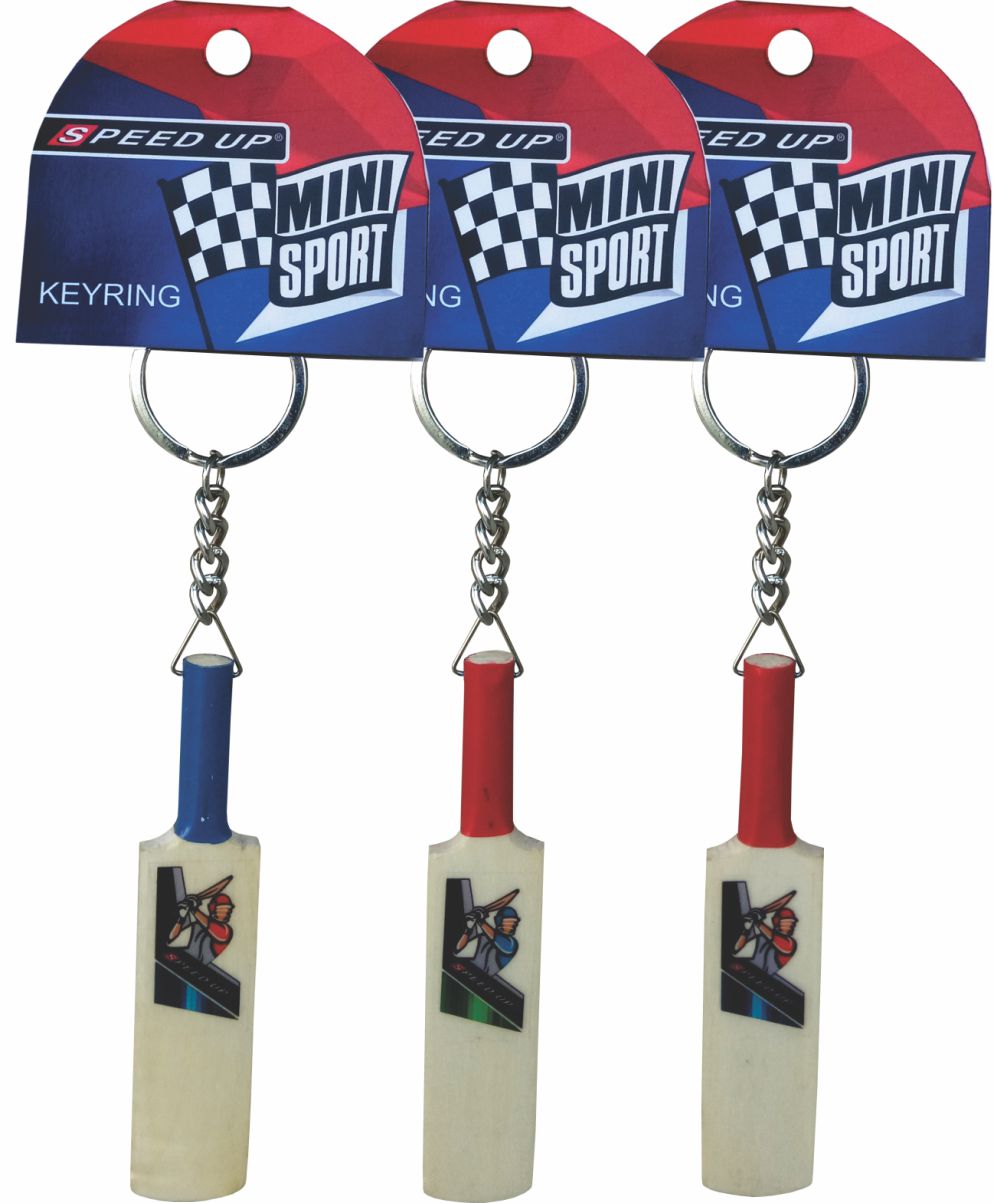 Speed Up Miniature Bat KeyRing