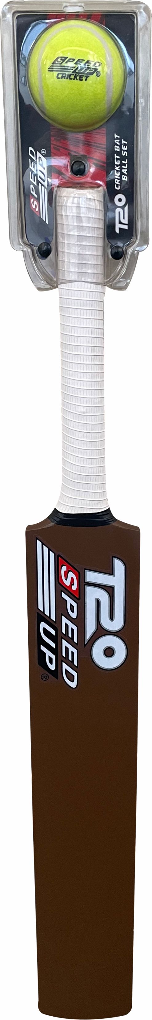Speed Up T-20 Wooden Cricket Bat & Ball Set