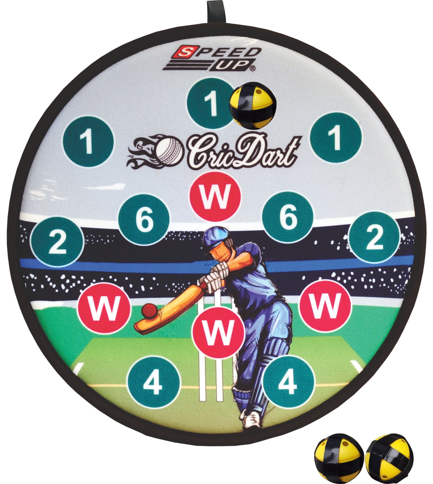 Speed Up Cricket Sticky Dart Ball Game