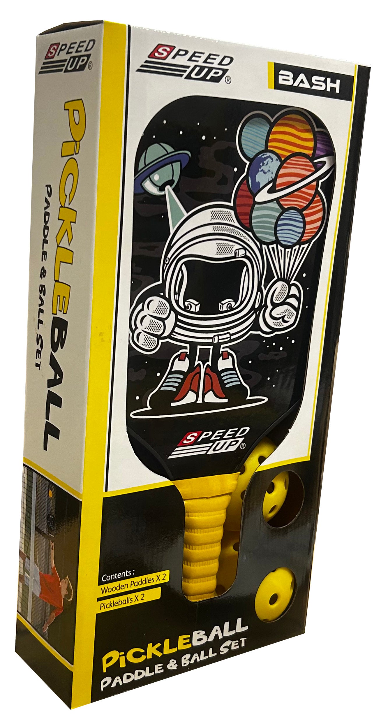Speed Up Wooden Pickleball Paddle and Ball Set