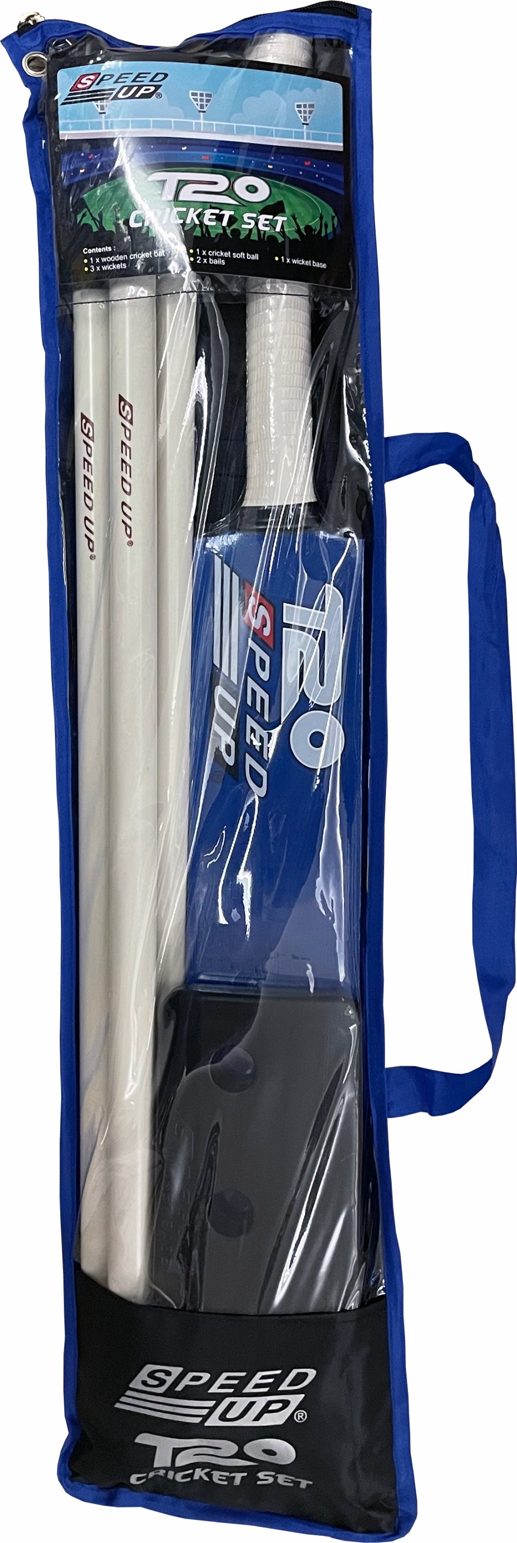 SpeedUp Sports T-20 Wooden Cricket Combo Set