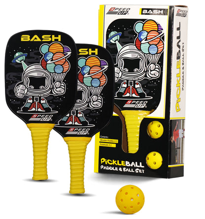 Speed Up Wooden Pickleball Paddle and Ball Set