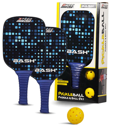 Speed Up Pixel Wooden Pickleball Paddle and Ball Set