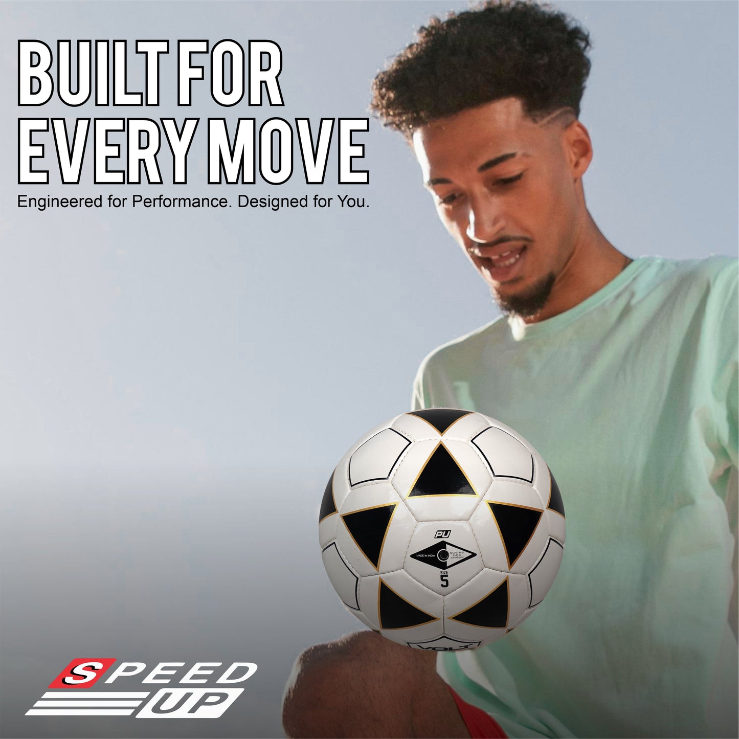 Speed Up Volt Size 5 Hand Stitched Professional Football