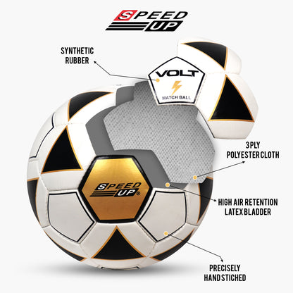 Speed Up Volt Size 5 Hand Stitched Professional Football