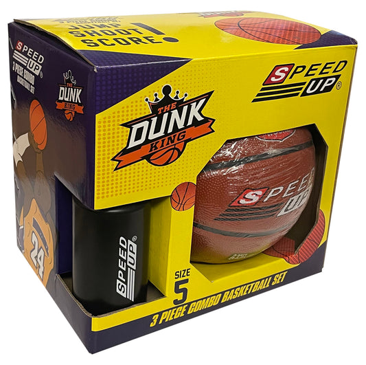 SpeedUp Sports Dunk Size 5 Basketball Combo Set