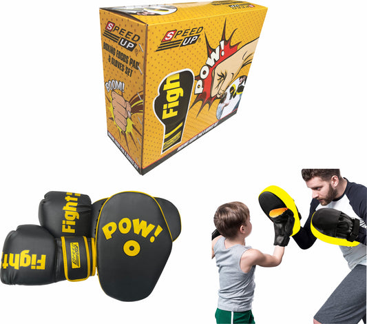 Pow Focus Pads and Gloves set