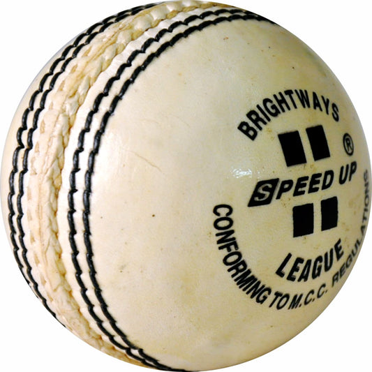 Speed Up Leather Cricket Season Ball-White