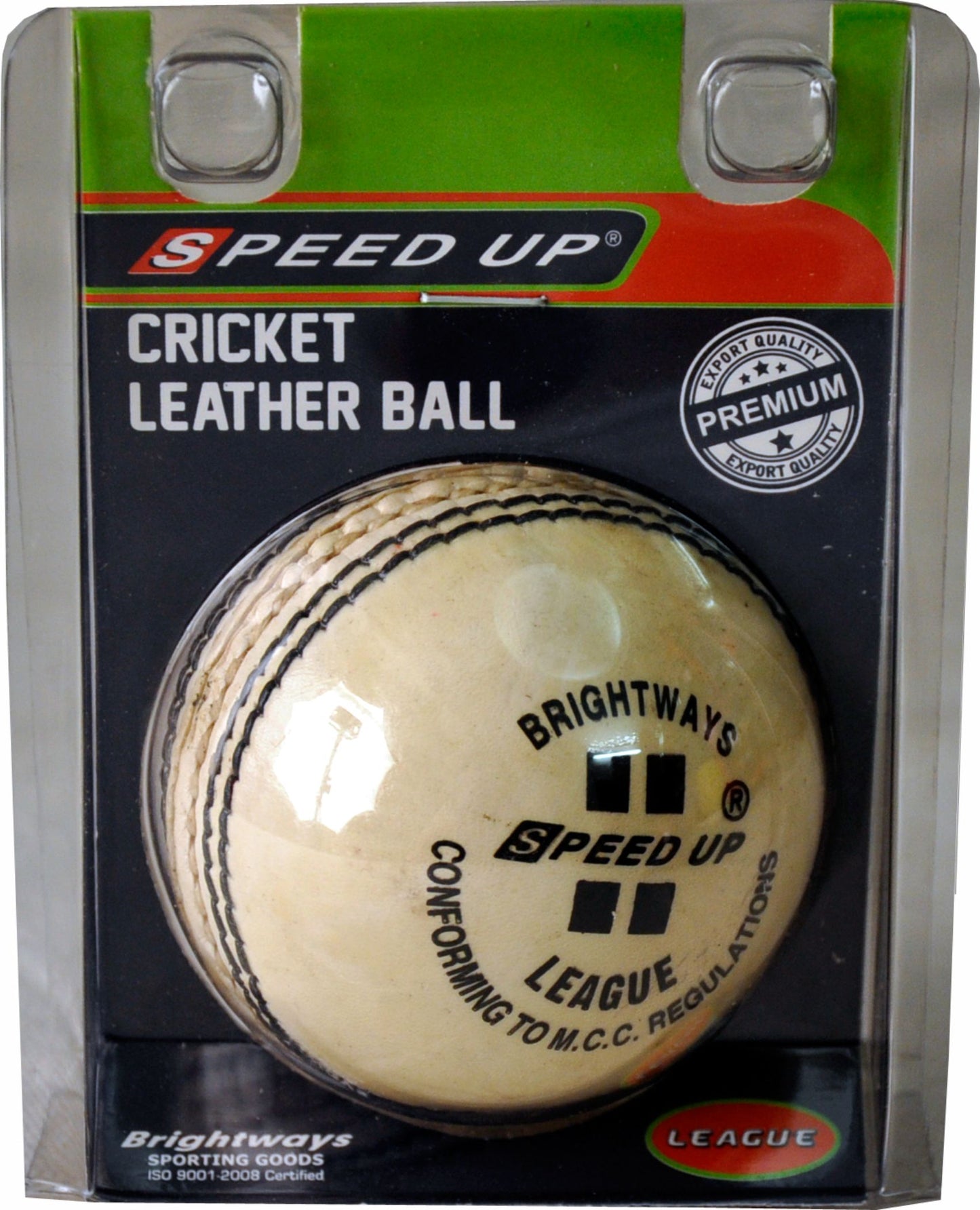 Speed Up Leather Cricket Season Ball-White