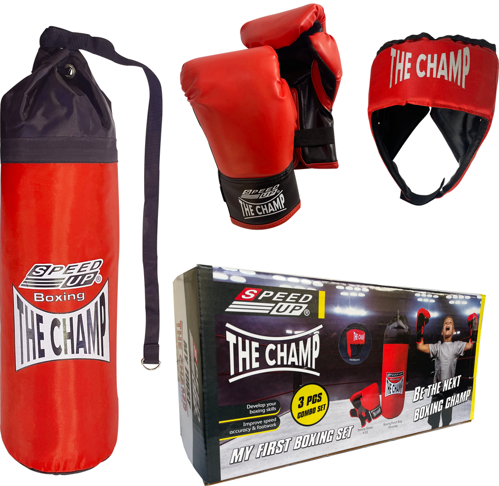 The Champ 3 Piece Kids Boxing Set – Speed Up Sports