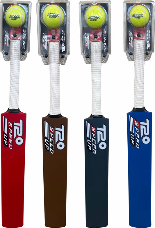 Speed Up T-20 Wooden Cricket Bat & Ball Set